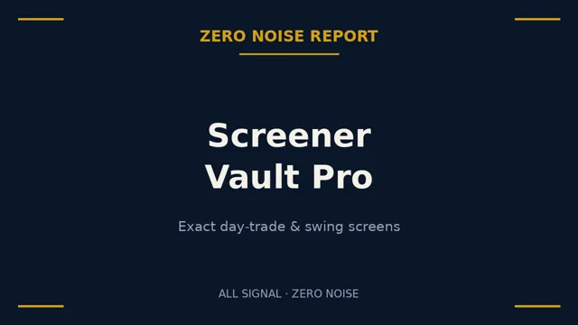 Screener Vault Pro cover