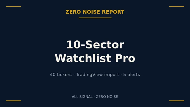 10-Sector Watchlist Pro cover