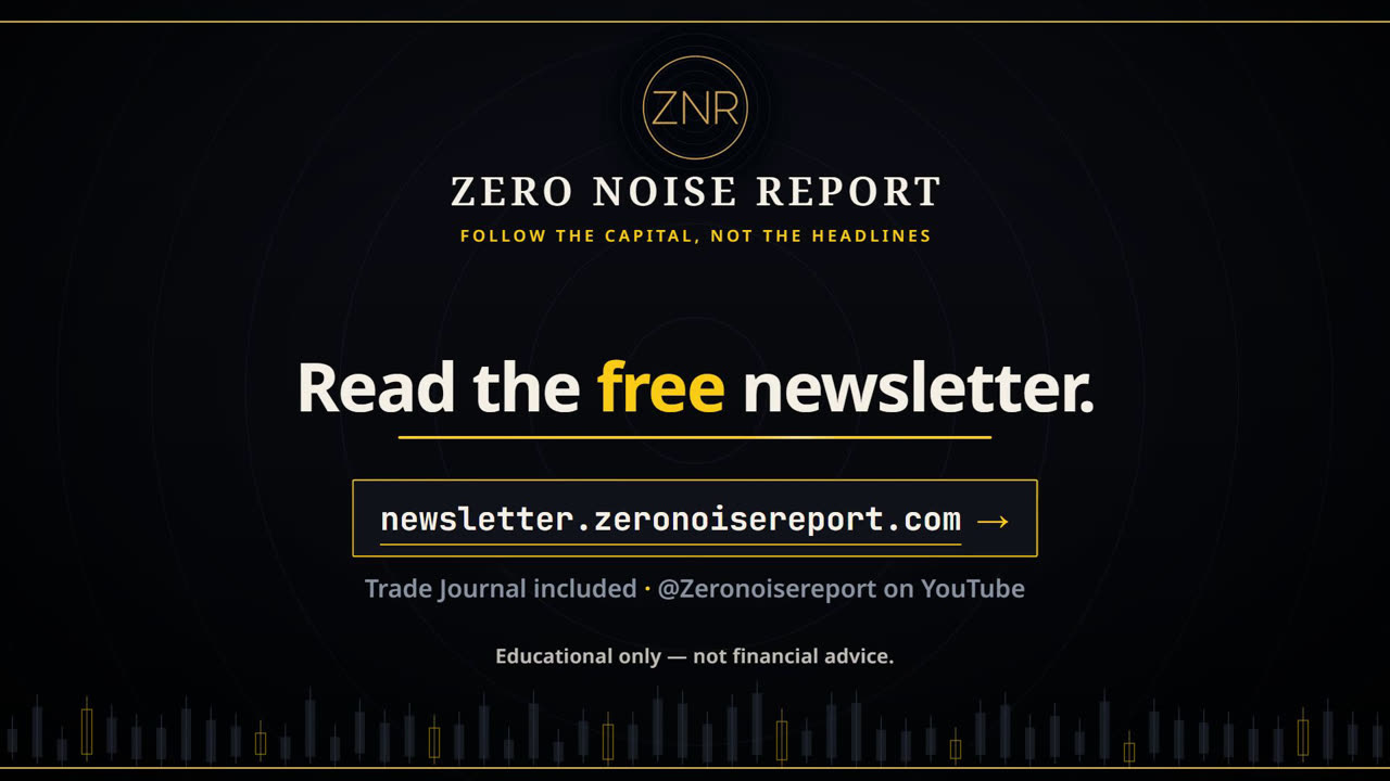 Zero Noise Report brand film. End card: Read the free newsletter at newsletter.zeronoisereport.com.